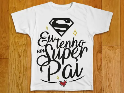 Camiseta Eu Tenho Um Super Pai