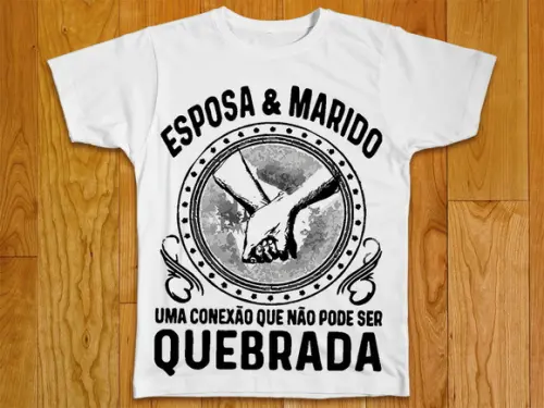 Camiseta Esposa e Marido uma conexão