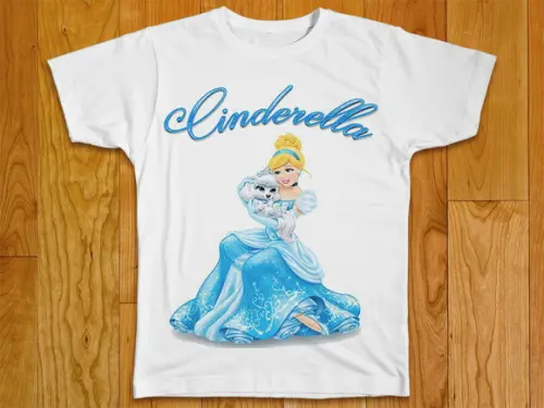 Camiseta Infantil Cinderella