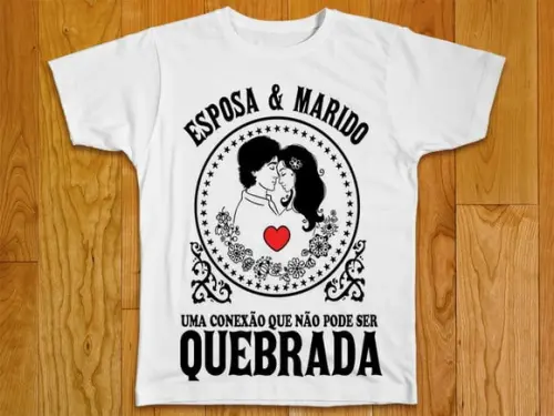 Camiseta Esposa e Marido uma conexão