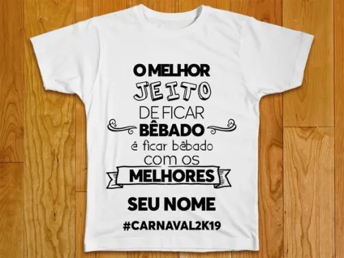Camiseta Carnaval Personalizada