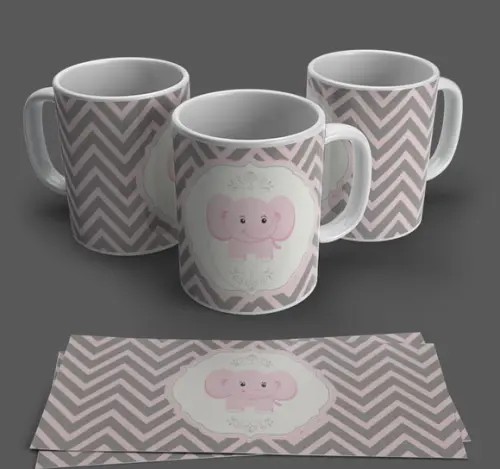 Caneca de Porcelana Elefantinho