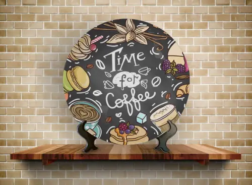 Prato Decorativo Coffee