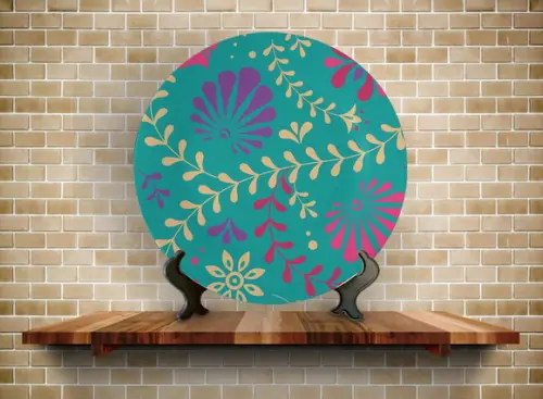 Prato Decorativo Folhas