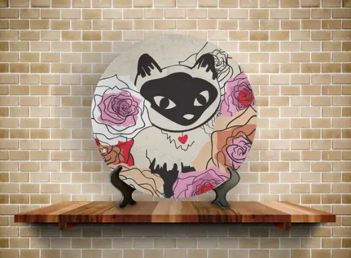Prato Decorativo Gatinho
