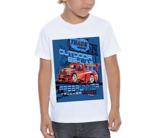 Camiseta Infantil Trucker