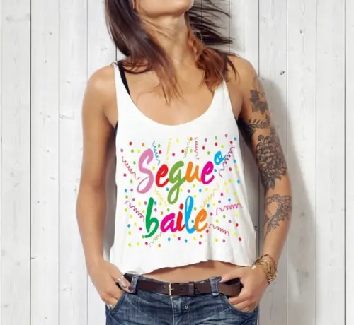 Blusa Cropped Carnaval