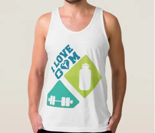 Camiseta Regata I Love Gym