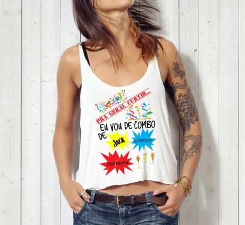 Blusa Cropped Carnaval