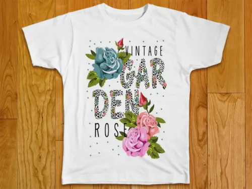 Camiseta Feminina Vintage Garden