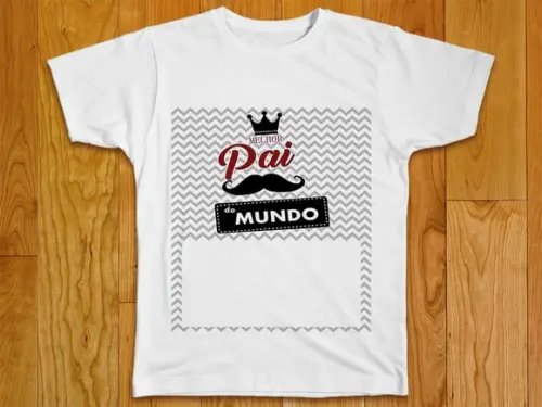 Camiseta Pai com Foto Personalizada
