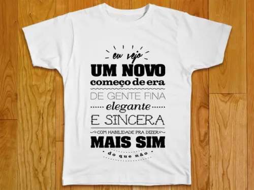 Camiseta Eu Vejo Um Novo Começo de Era