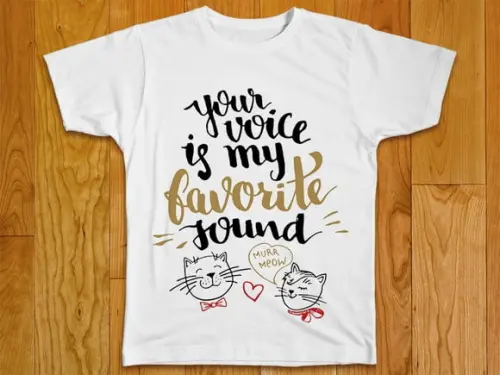 Camiseta Sua Voz é Meu Som Favorito