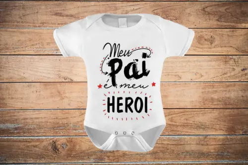 Body Infantil Meu Pai É Meu Herói