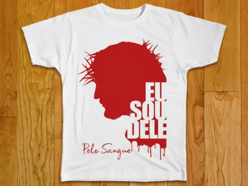 Camiseta Religiosa Eu Sou Dele