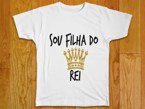 Camiseta Infantil Sou Filha do Rei