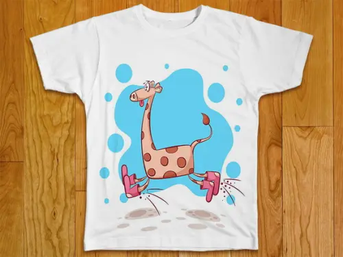 Camiseta Infantil Girafa