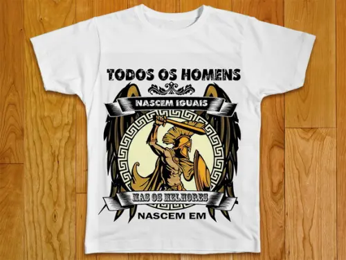 Camiseta Todos Os Homens Nascem Iguais Personalizada