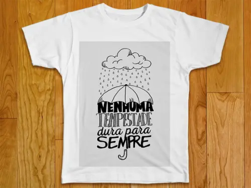 Camiseta com Frase