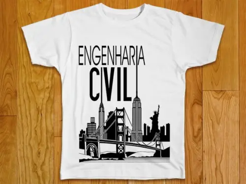 Camiseta Profissão Engenharia Civil