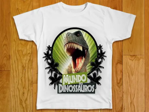 Camiseta Infantil Dinossauros
