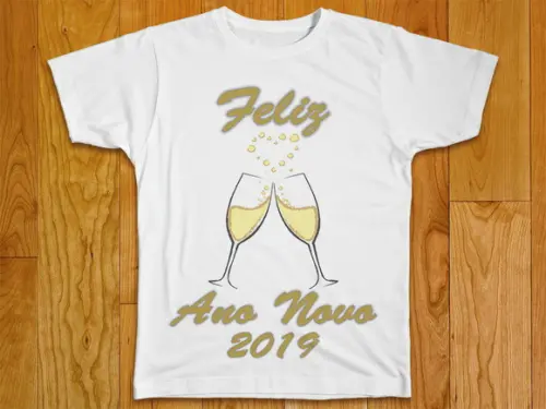 Camiseta Feliz Ano Novo