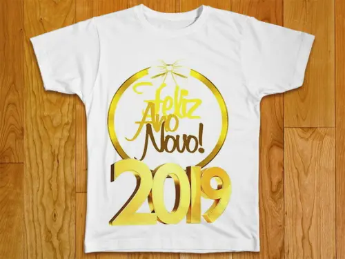 Camiseta Feliz Ano Novo