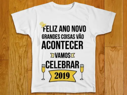 Camiseta Feliz Ano Novo