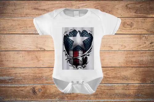Body Infantil Capitão América