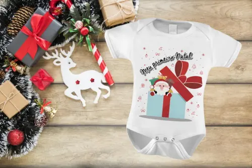 Body Infantil Meu Primeiro Natal