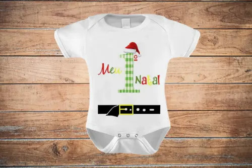 Body Infantil Meu Primeiro Natal