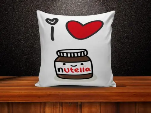 Almofada Decorativa I Love Nutella