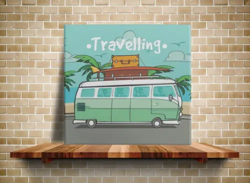 Azulejo Decorativo Kombi