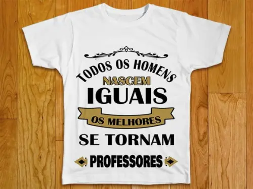 Camiseta os Melhores São Professores