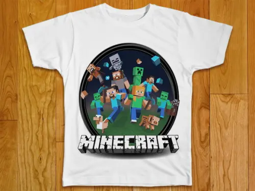 Camiseta Infantil Minecraft