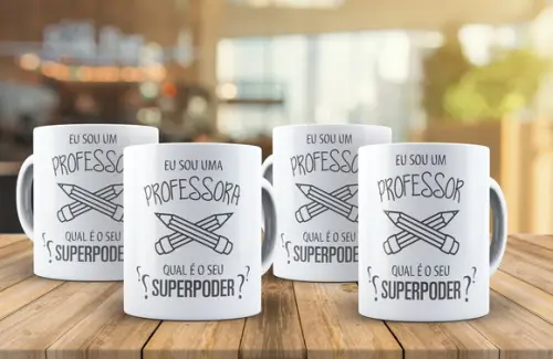 Caneca Porcelana Eu Sou Professor