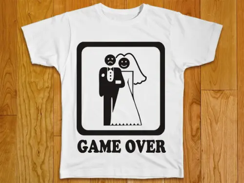 Camiseta Game Over