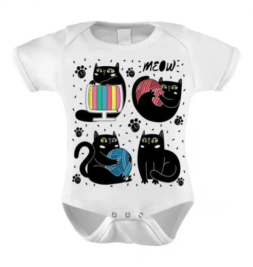 Body Infantil Meow