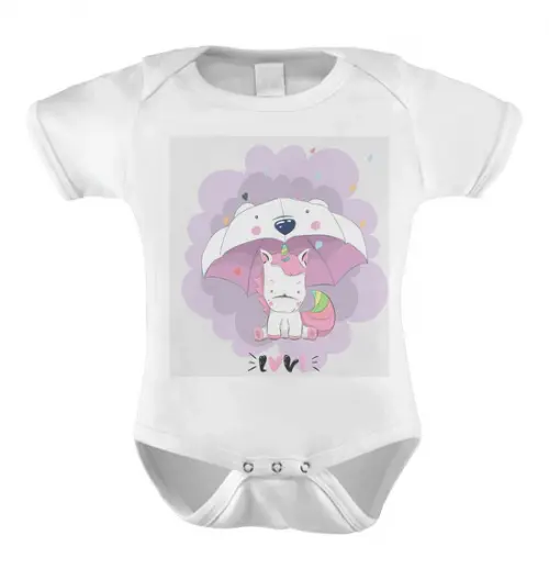 Body Infantil Unicórnio
