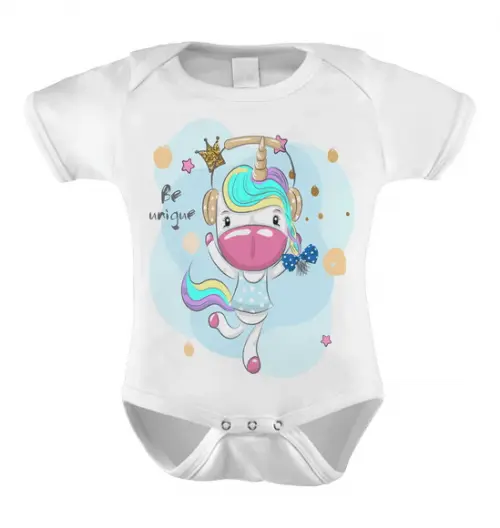 Body Infantil Unicórnio