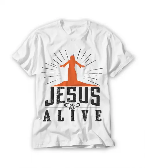 Camiseta Religiosa Jesus is Alive