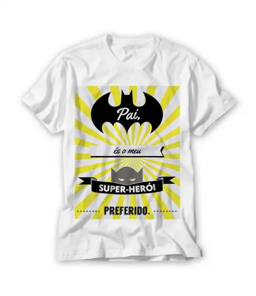 Camiseta Pai És O Meu Super Herói Favorito