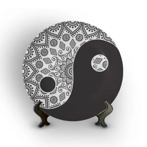 Prato Decorativo Yin Yang