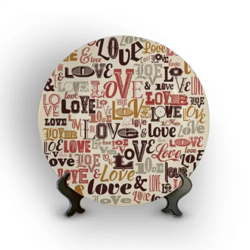 Prato Decorativo Love