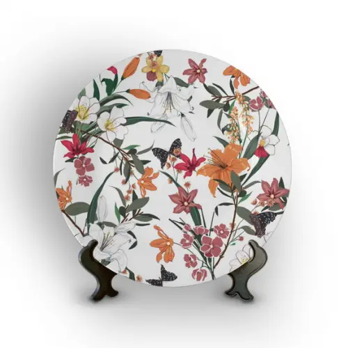 Prato Decorativo Floral