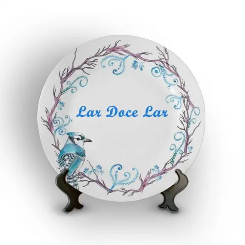 Prato Decorativo Lar Doce Lar