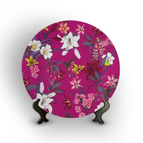 Prato Decorativo Floral