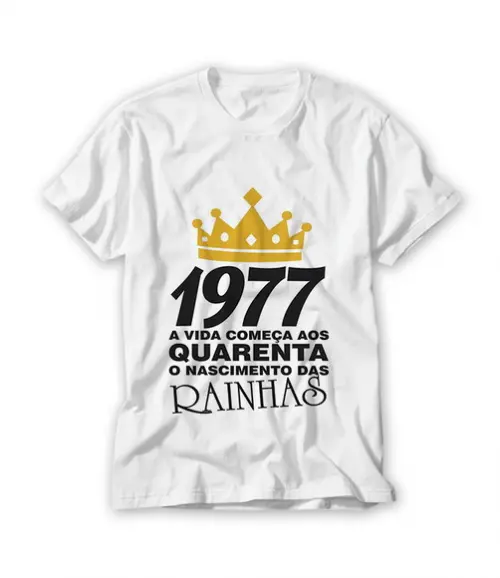 Camiseta A vida começa aos Quarenta
