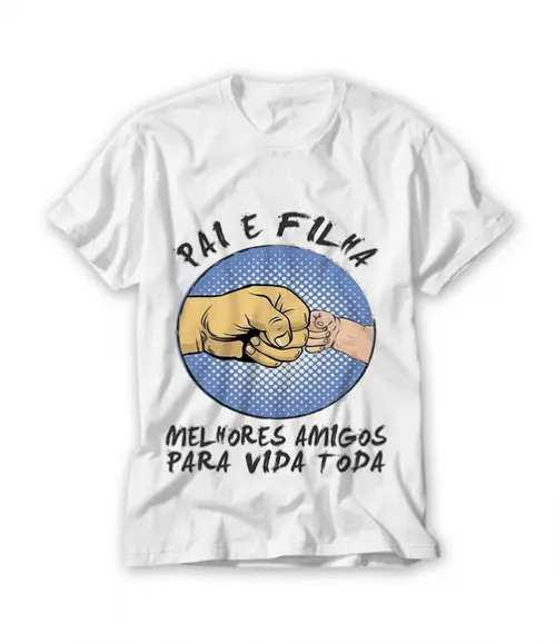 Camiseta Pai e Filha Melhores Amigos