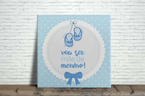 Azulejo Personalizado Vou Ser Mãe de Um Menino